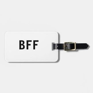 Simple minimal BFF best friends family custom name Luggage Tag
