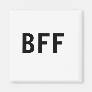 Simple minimal BFF best friends family custom name Magnet