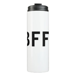 Simple minimal BFF best friends family custom name Thermal Tumbler