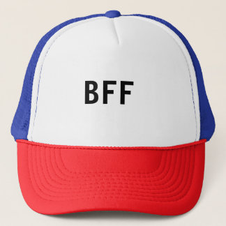 Simple minimal BFF best friends family custom name Trucker Hat