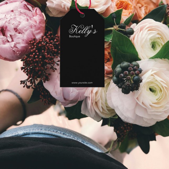 Simple Minimal Black White Bundle Gift Tag (Creator Uploaded)