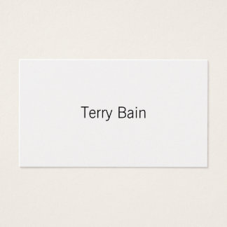 Simple Minimal Centre Front and Back