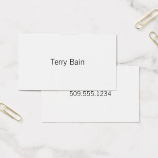 Simple Minimal Centre Front and Back