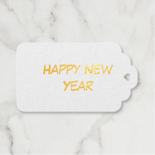 simple minimal classic happy birthday gift tags
