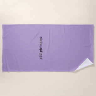 Simple minimal colorful abstract add your text cer beach towel