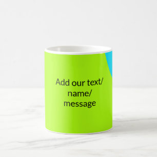 Simple minimal colourful abstract add your text ce coffee mug