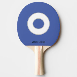 Simple minimal colourful abstract add your text ce ping pong paddle