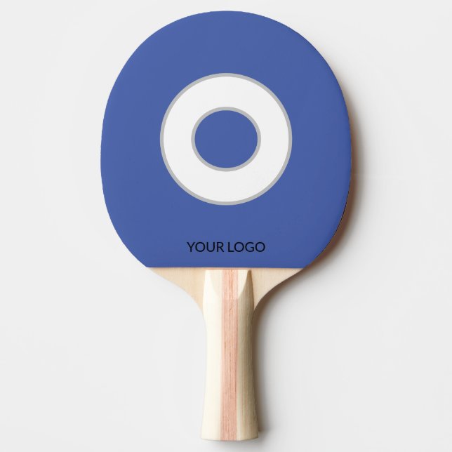Simple minimal colourful abstract add your text ce ping pong paddle (Front)