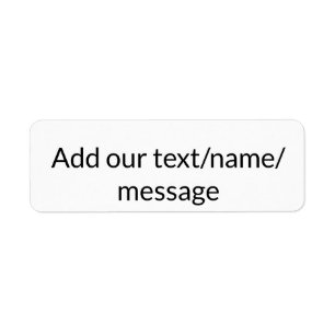 Simple minimal colourful abstract add your text ce return address label