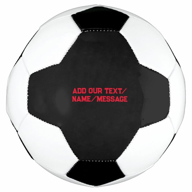 Simple minimal colourful abstract add your text ce soccer ball (Front)