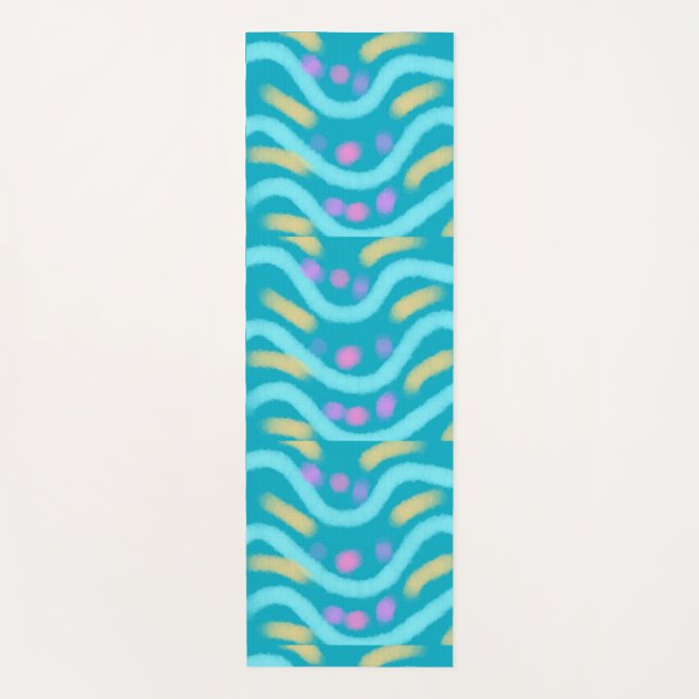 Simple minimal colourful abstract add your text ce yoga mat (Front)