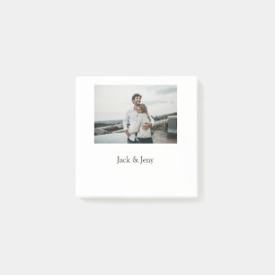 Simple minimal colourful add name photo text cust post-it notes