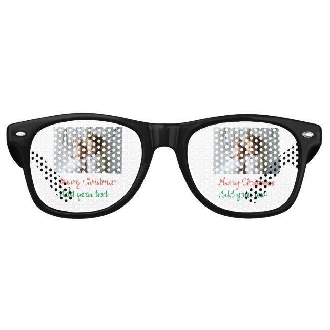 Simple minimal colourful add your name text image retro sunglasses (Front)