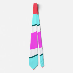 simple minimal colourful red custom personalised t tie