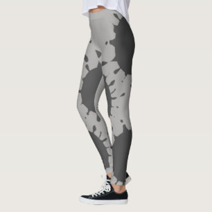 Simple minimal colourful stripes purple green cust leggings