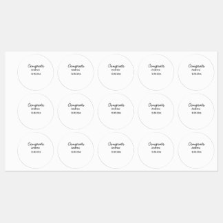 Simple minimal congrats add name date year graduat