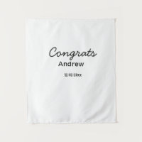 Simple minimal congrats add name date year graduat