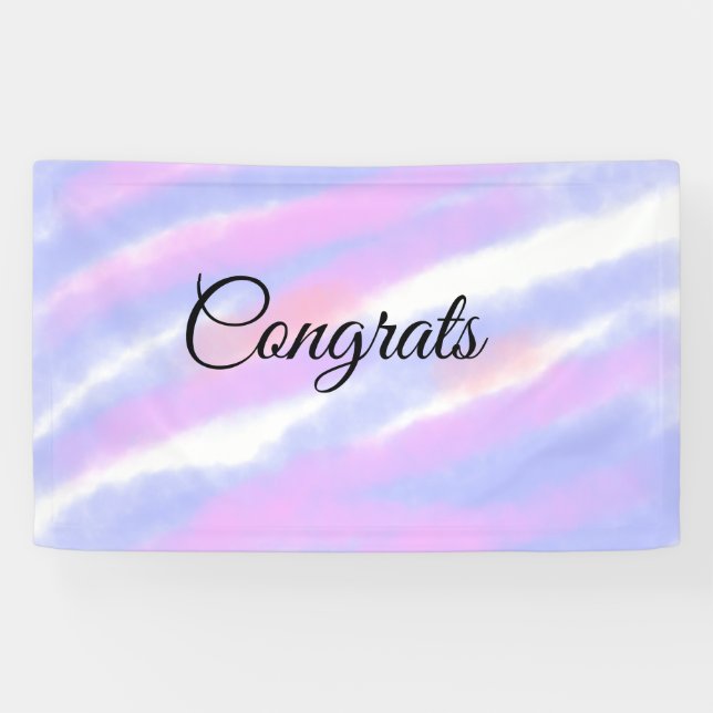 Simple minimal congratulations add your text name  banner (Horizontal)