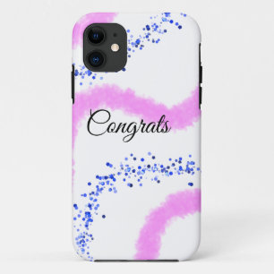Simple minimal congratulations add your text name iPhone 11 case