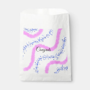 Simple minimal congratulations add your text name favour bag