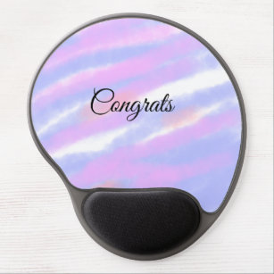 Simple minimal congratulations add your text name  gel mouse pad