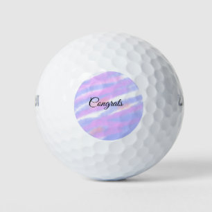 Simple minimal congratulations add your text name golf balls