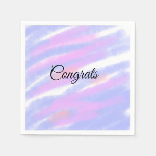 Simple minimal congratulations add your text name napkin