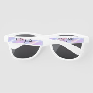 Simple minimal congratulations add your text name sunglasses