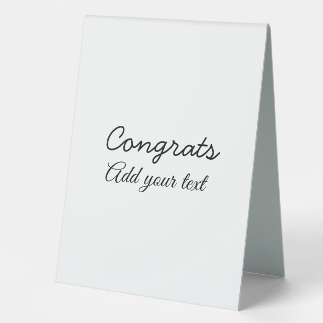 Simple minimal congratulations graduation add your (Front)