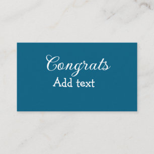 Simple minimal congratulations graduation add your business card