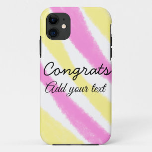 Simple minimal congratulations graduation add your iPhone 11 case