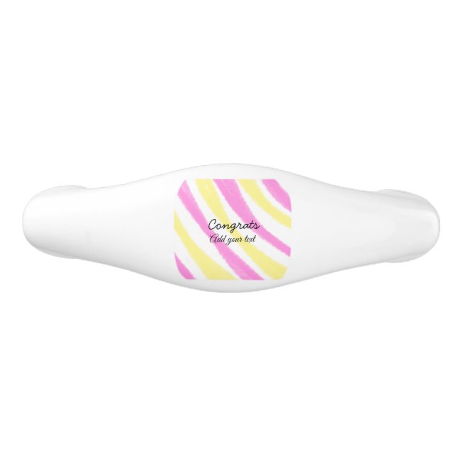 Simple minimal congratulations graduation add your ceramic drawer pull (Front)