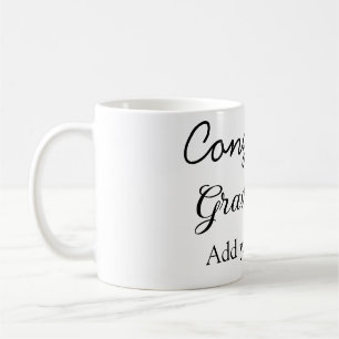 Simple minimal congratulations graduation add your coffee mug