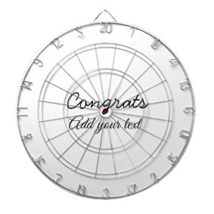Simple minimal congratulations graduation add your dartboard