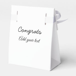 Simple minimal congratulations graduation add your favour box