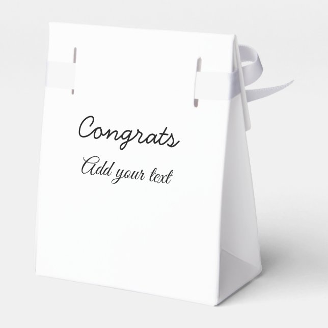 Simple minimal congratulations graduation add your favour box (Back Side)