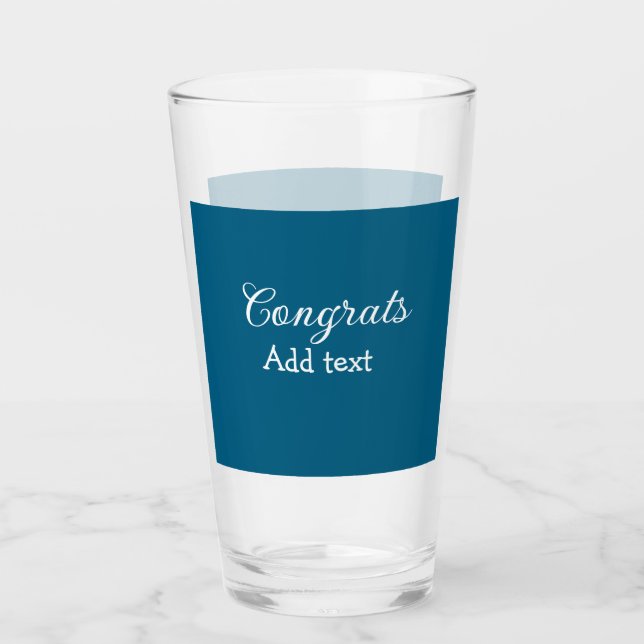 Simple minimal congratulations graduation add your glass (Front)