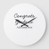 Simple minimal congratulations graduation add your