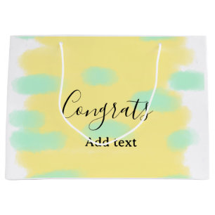 Simple minimal congratulations graduation add your large gift bag
