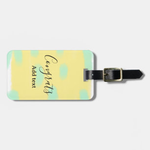 Simple minimal congratulations graduation add your luggage tag