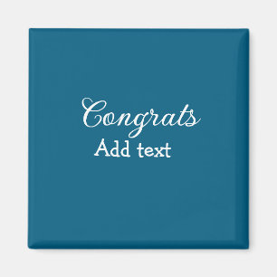 Simple minimal congratulations graduation add your magnet