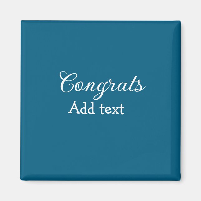 Simple minimal congratulations graduation add your magnet (Front)