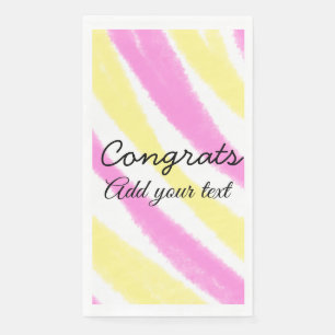 Simple minimal congratulations graduation add your napkin