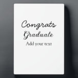 Simple minimal congratulations graduation add your plaque<br><div class="desc">design</div>