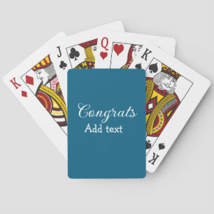 Simple minimal congratulations graduation add your playing cards