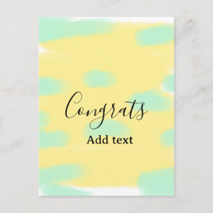 Simple minimal congratulations graduation add your postcard
