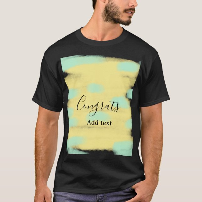 Simple minimal congratulations graduation add your T-Shirt (Front)
