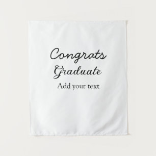 Simple minimal congratulations graduation add your tapestry