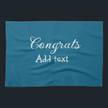 Simple minimal congratulations graduation add your tea towel<br><div class="desc">design</div>