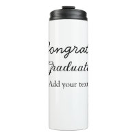 Simple minimal congratulations graduation add your